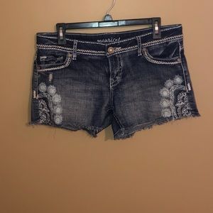 blue jeans shorts